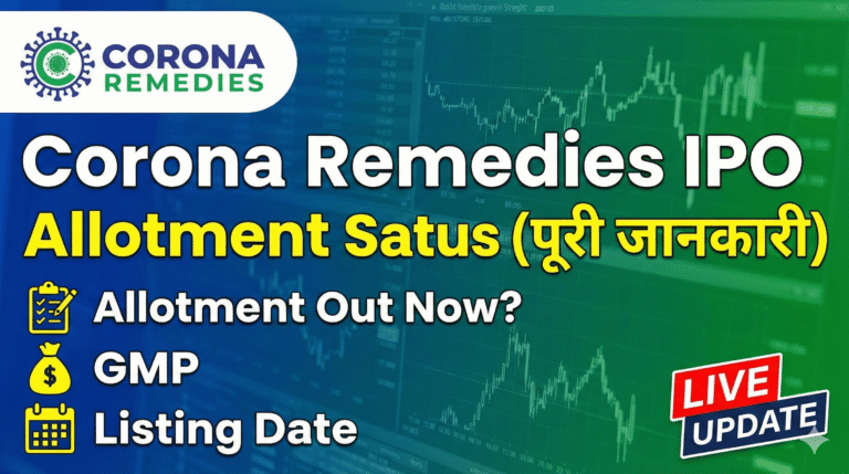 Corona Remedies IPO allotment status update