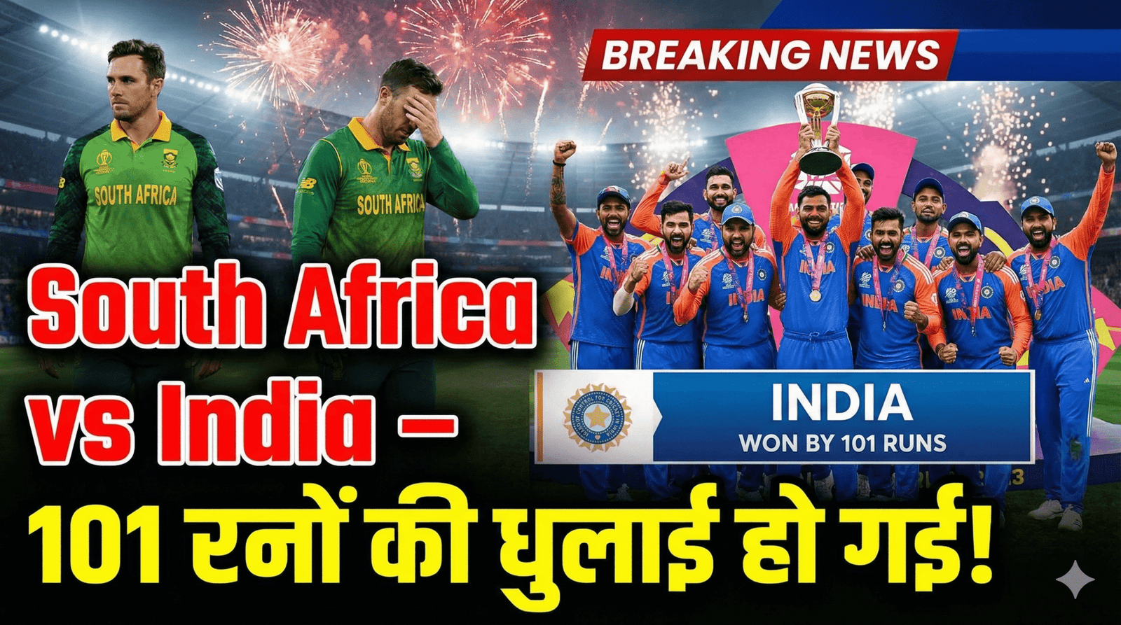 South Africa vs India – 101 रनों की धुलाई हो गई!