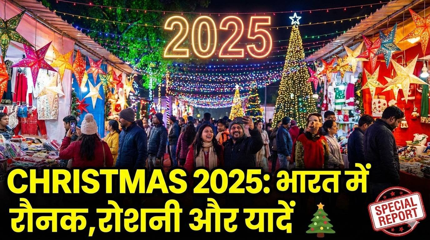 Christmas 2025: भारत में रौनक, रोशनी और यादें 🎄