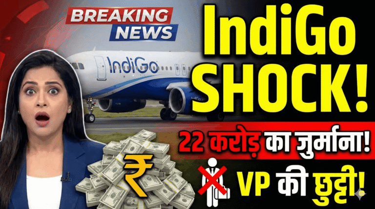 IndiGo Shock: 22 करोड़ का जुर्माना और VP की छुट्टी! 